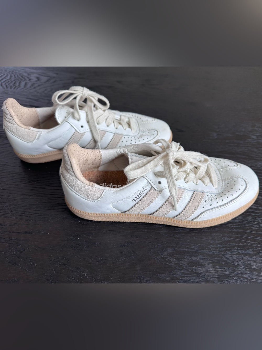 adidas Samba Sneaker in White and Beige size 4m or 5.5w